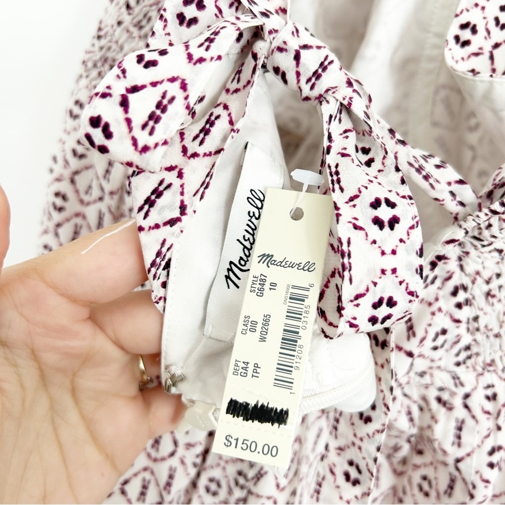 NEW $150 Madewell Silk Convertible Strap Halter Mini Dress Size 10 - Picture 8 of 9